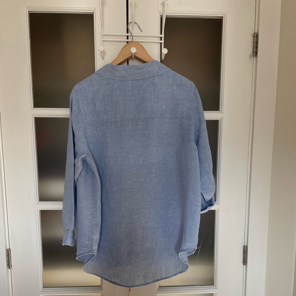 Sigrid Olsen blue shirt women 1x - Picture 2 of 4